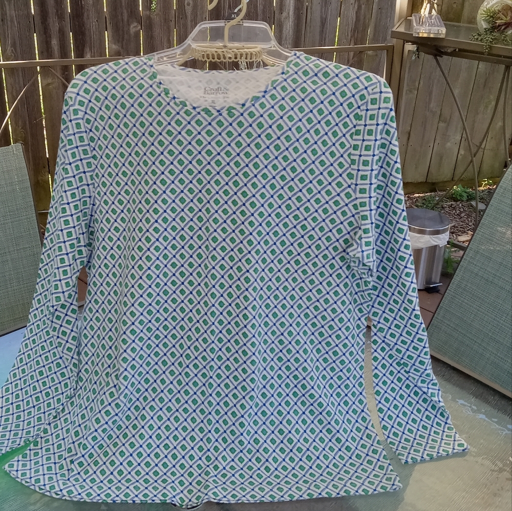 NWOT Croft & Barrow Crew Neck Long Sleeve Top, XL